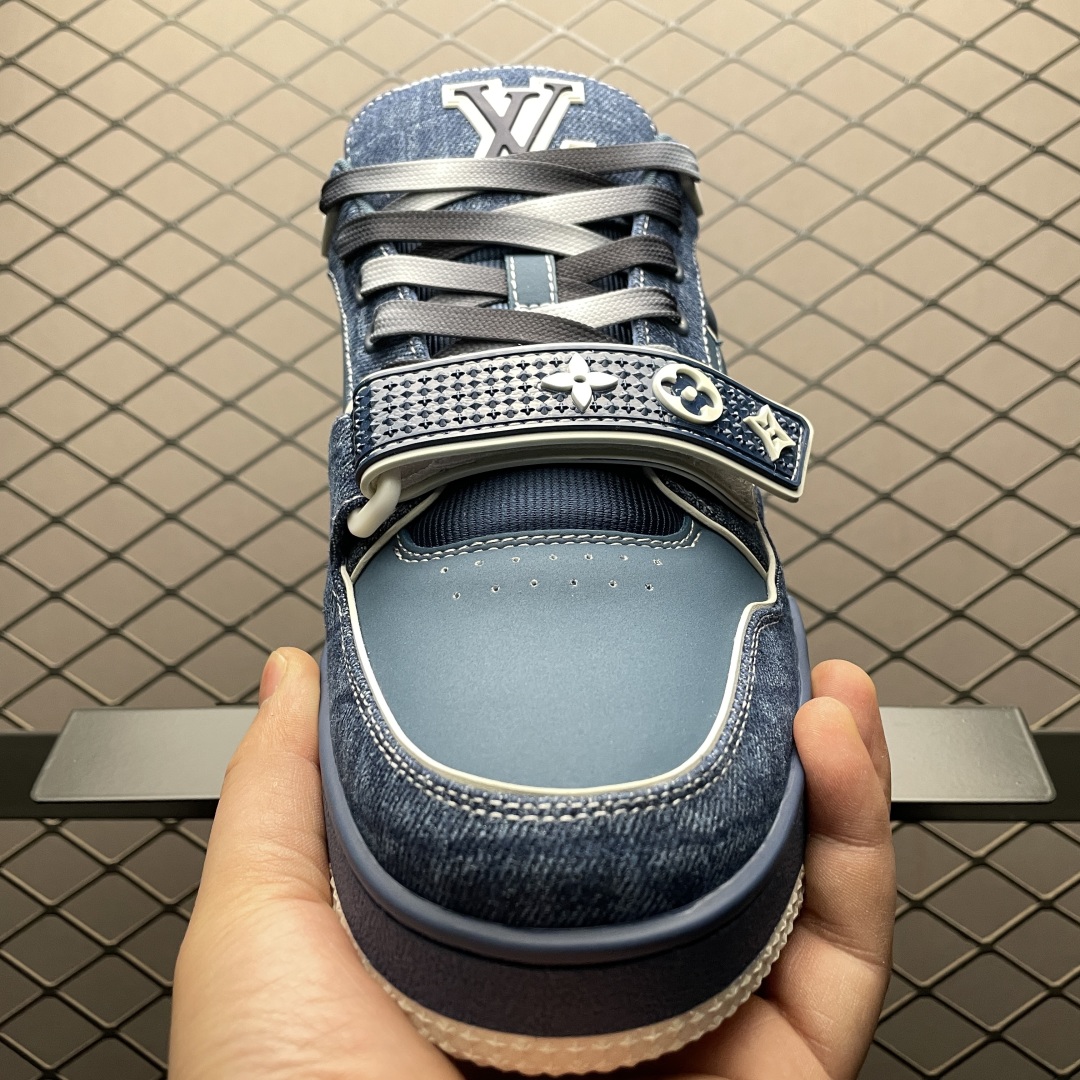 Denim Low-Top Casual Sneakers