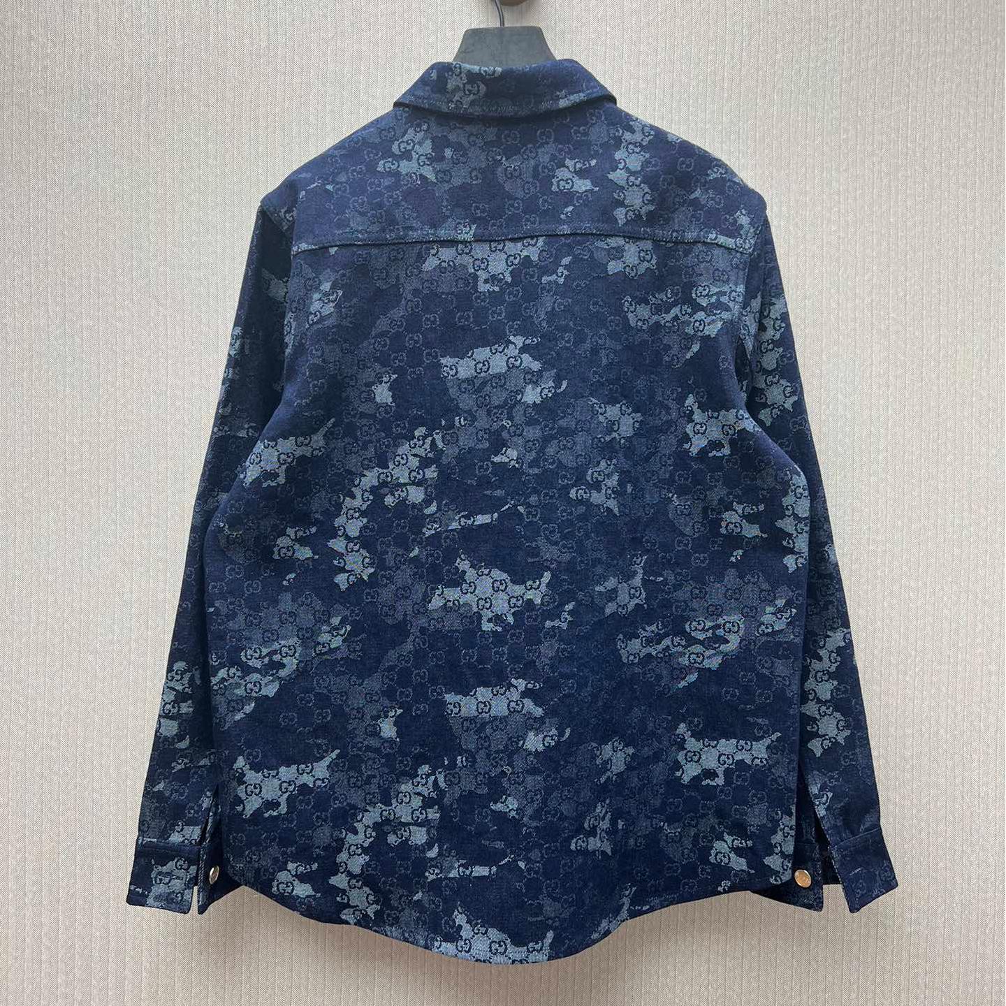 Dark Blue Jacquard Jackets