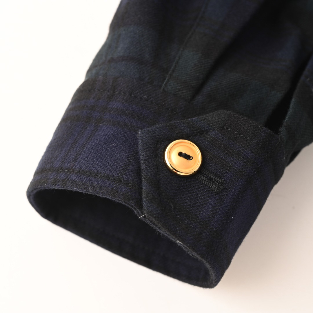 MiuMiu check appliqué down jacket