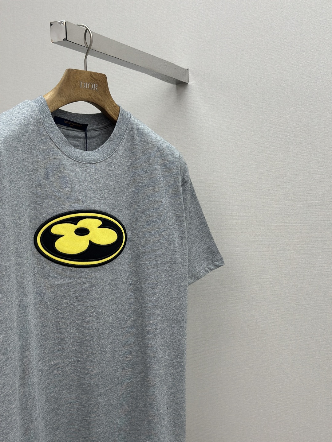 Yellow Small Floral Embroidered T-Shirt