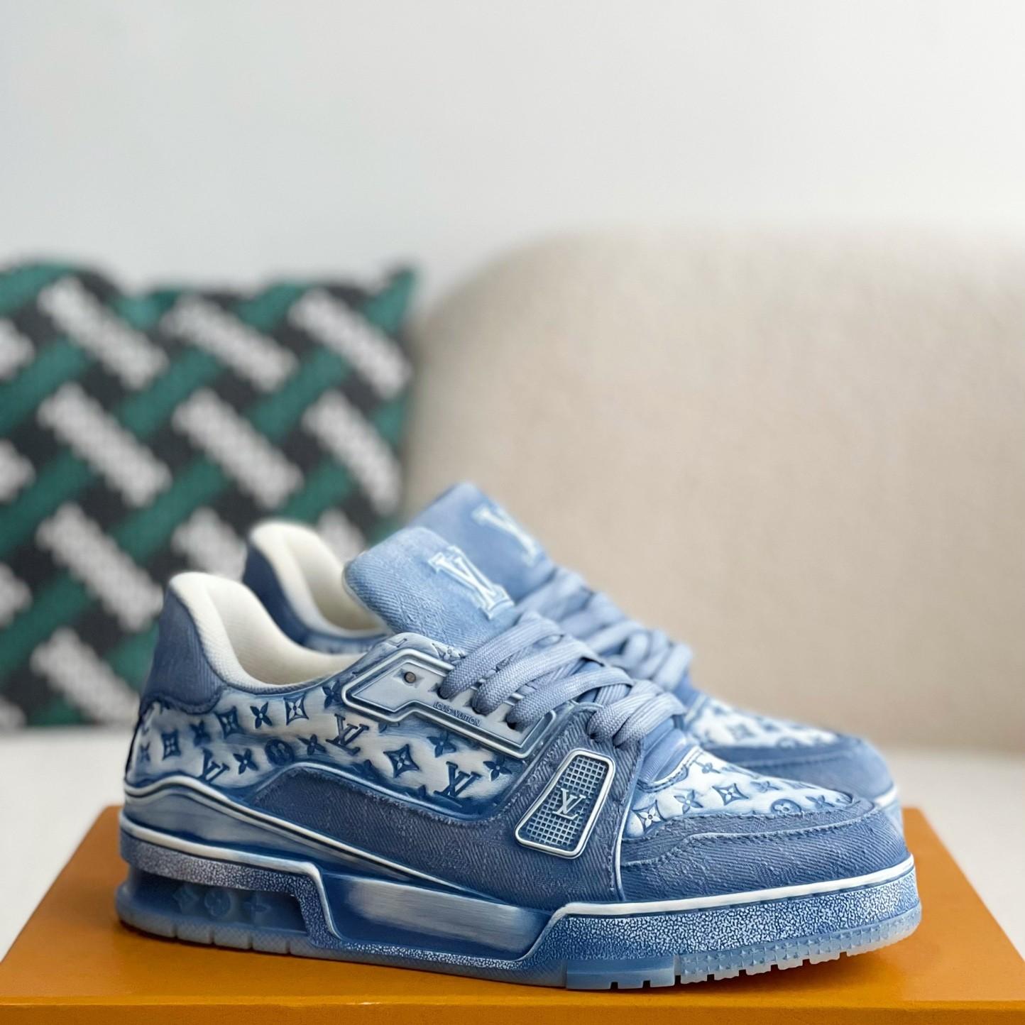 Blue TRAINER Basketball Sneakers
