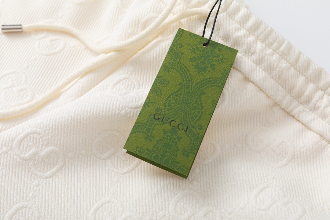 Double G Embroidery Side Stripe Shorts