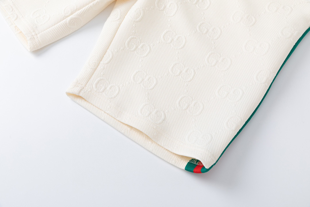 Double G Embroidery Side Stripe Shorts