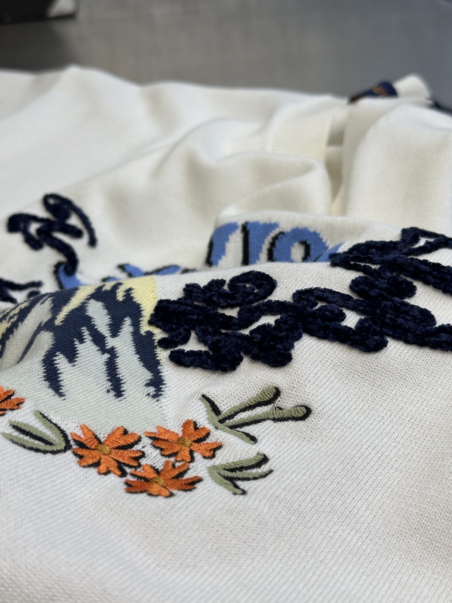 Knit short-sleeve shirt