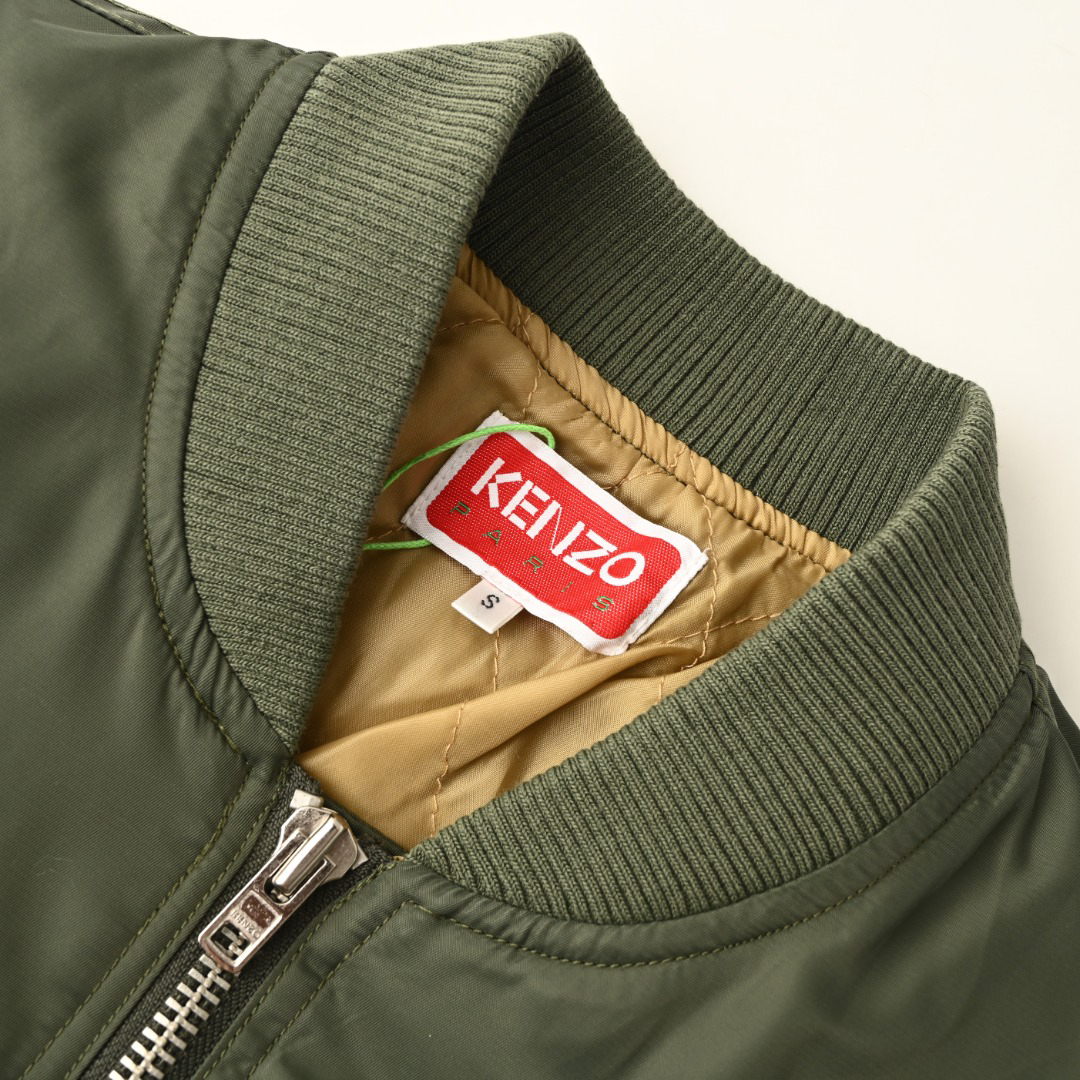 Tiger head embroidered flight suit