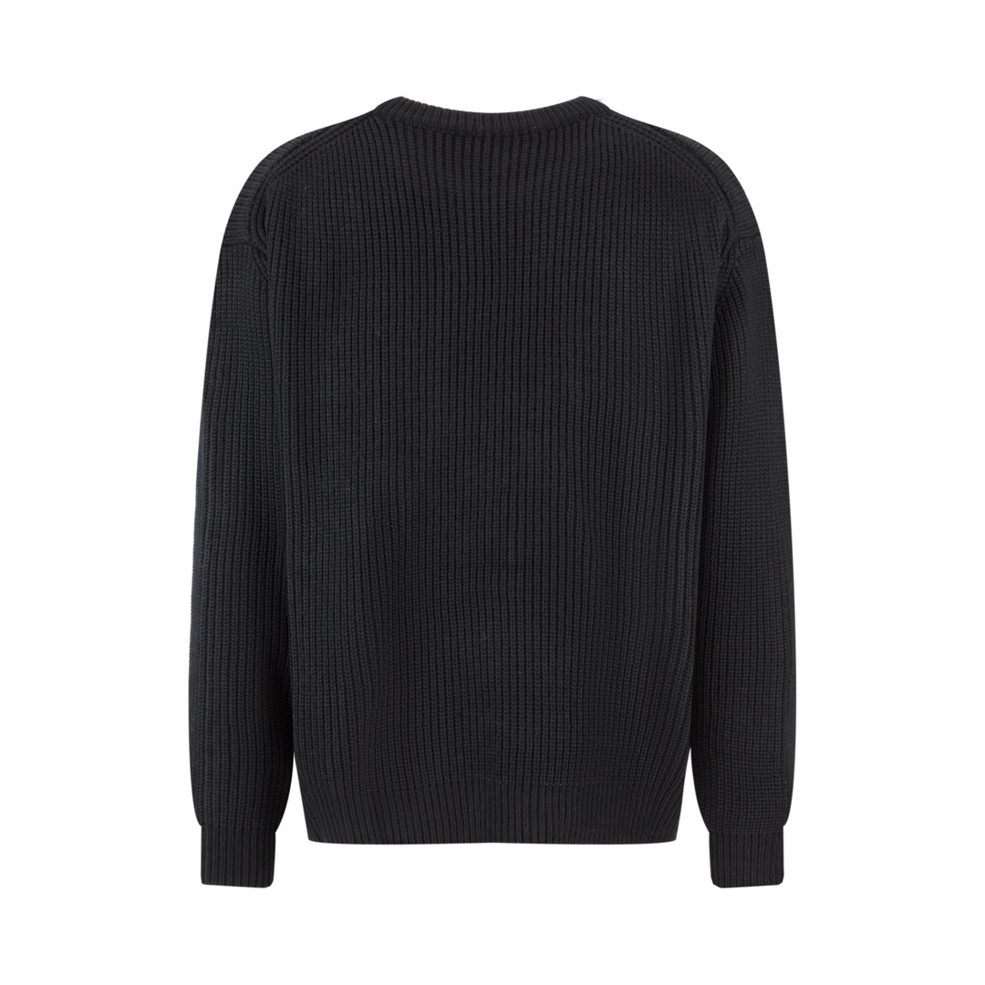 Cuff Jacquard Cashmere Sweater