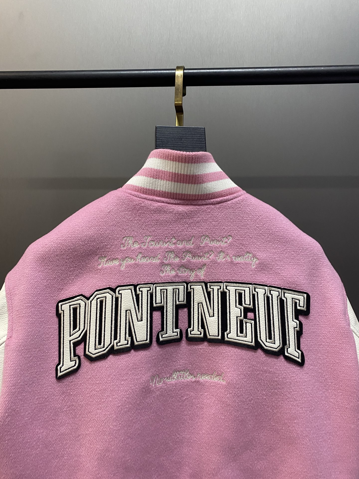 Pink baseball jacket