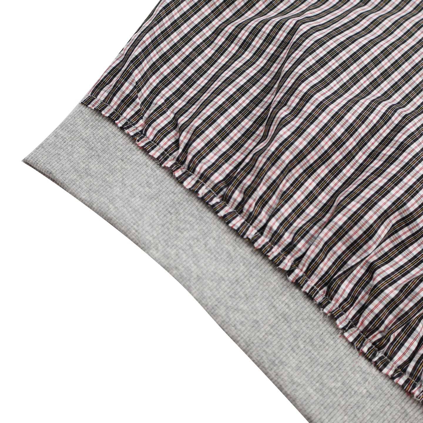 Paneled Check Hooded Jacket