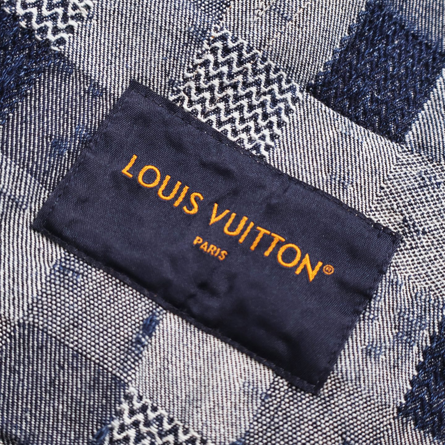 Jacquard Checkered Denim Jacket