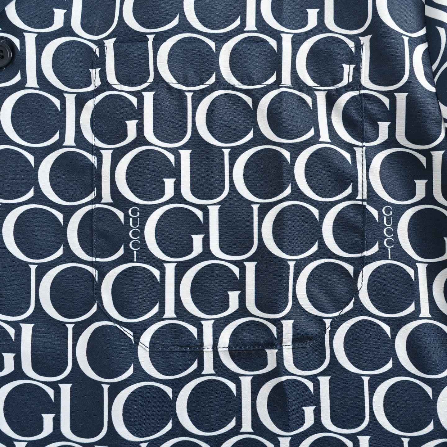 All-over bullet print short-sleeved shirt