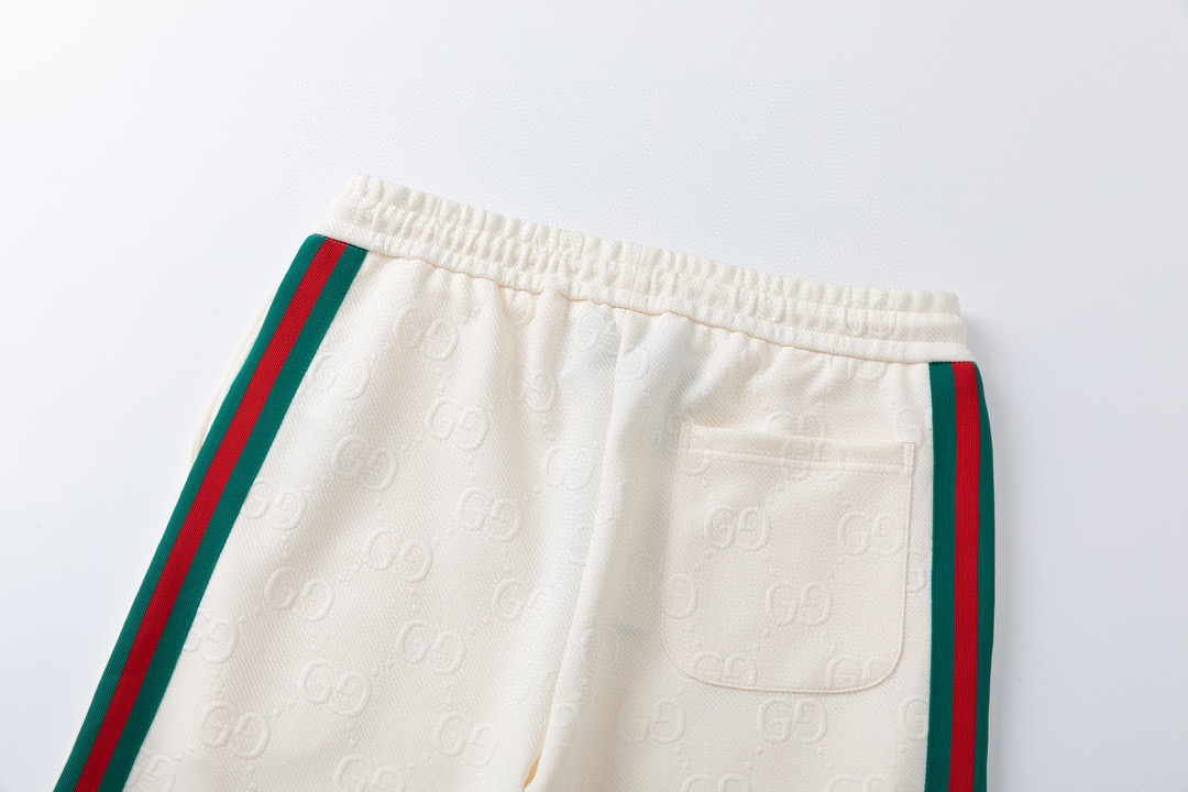 Double G Embroidery Side Stripe Shorts