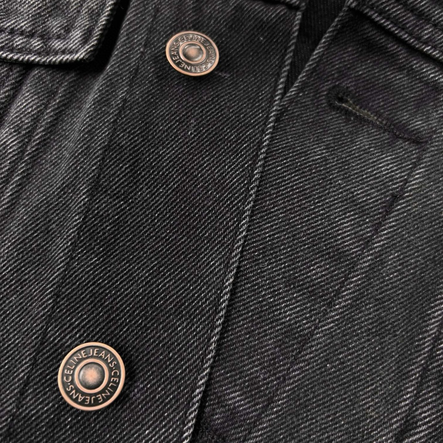 CELINE Hooded Denim Jacket