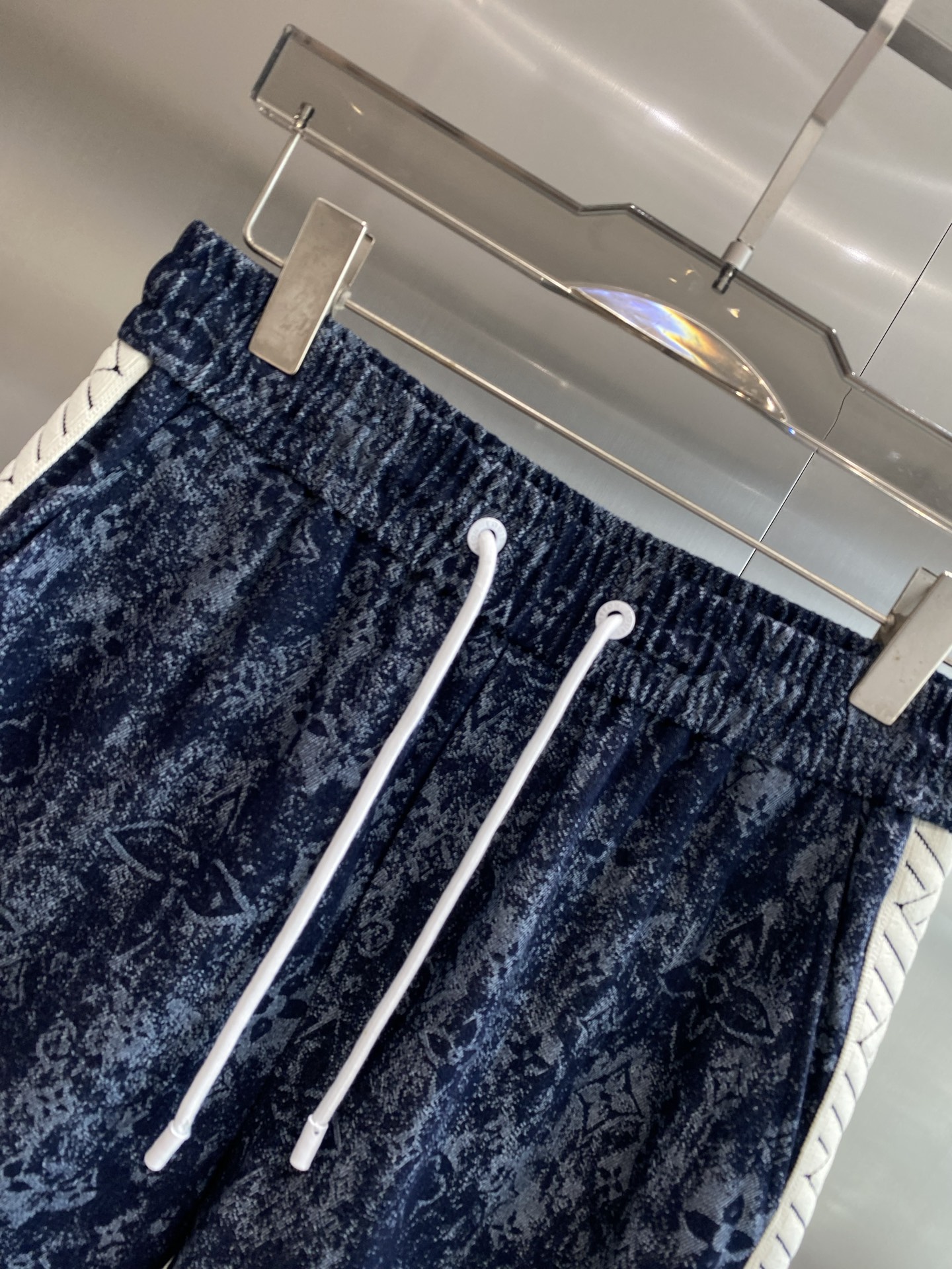 Dark blue patterned shorts