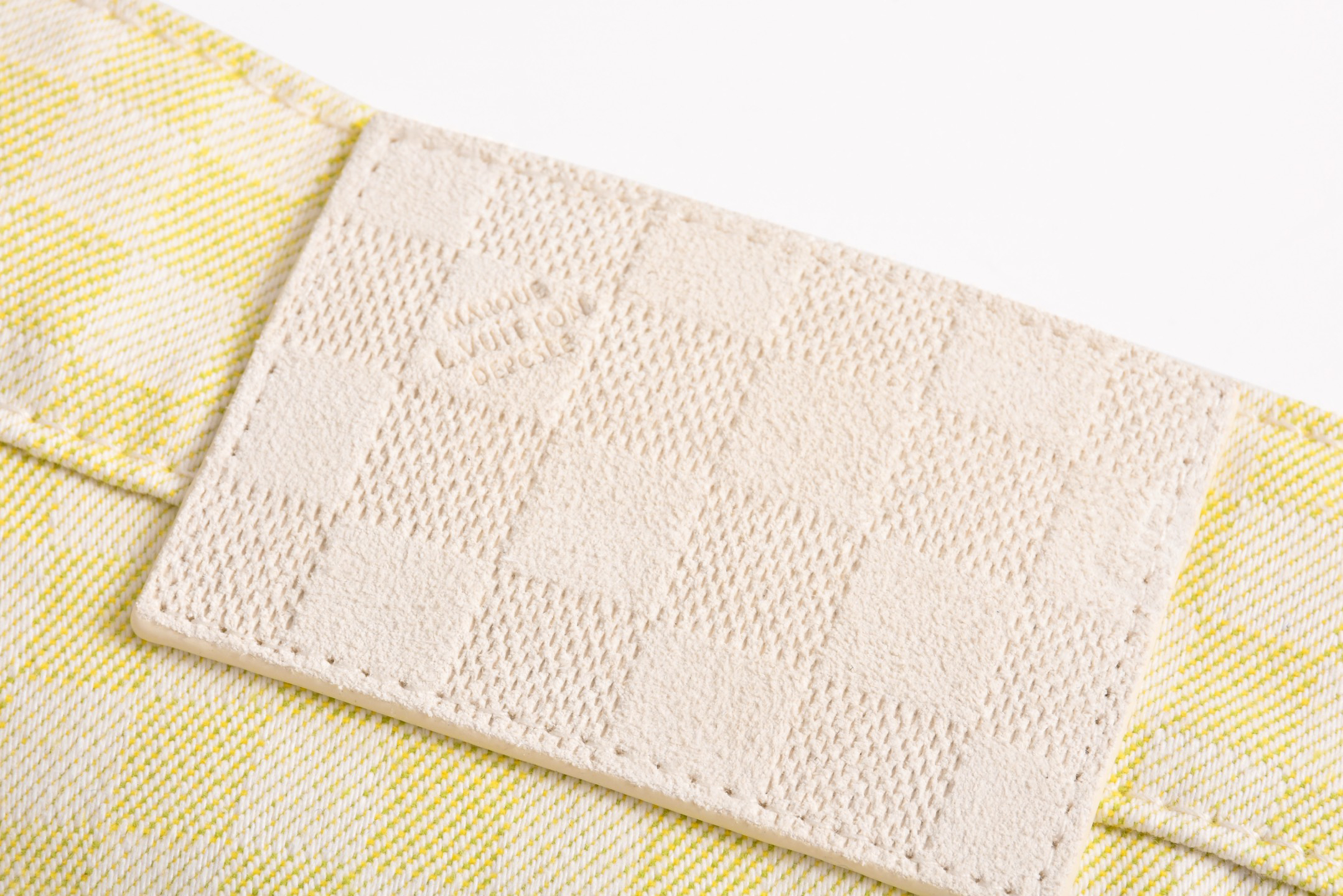 Yellow Gradient Checkerboard Jeans