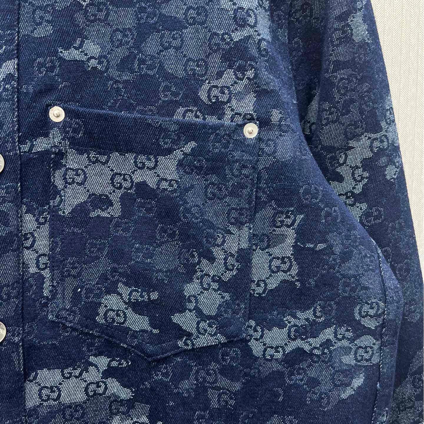 Dark Blue Jacquard Jackets