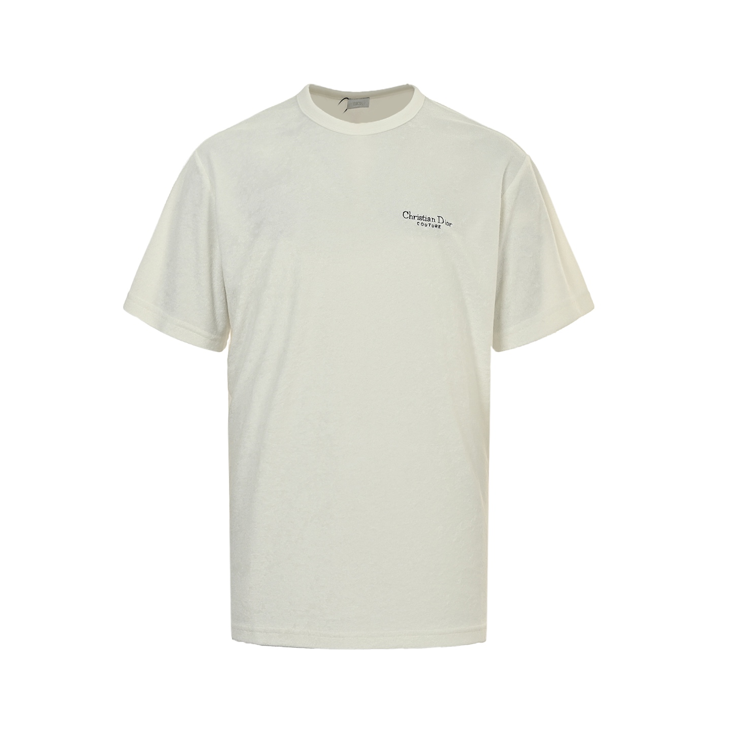 Embroidered Terry Fabric T-Shirt
