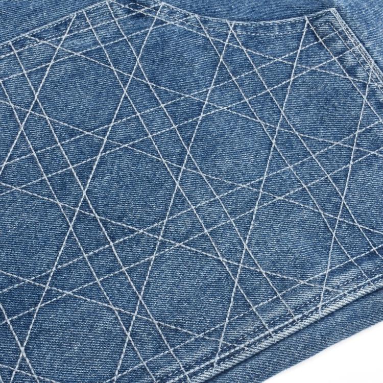 CD 24SS cangeline embroidered denim trousers