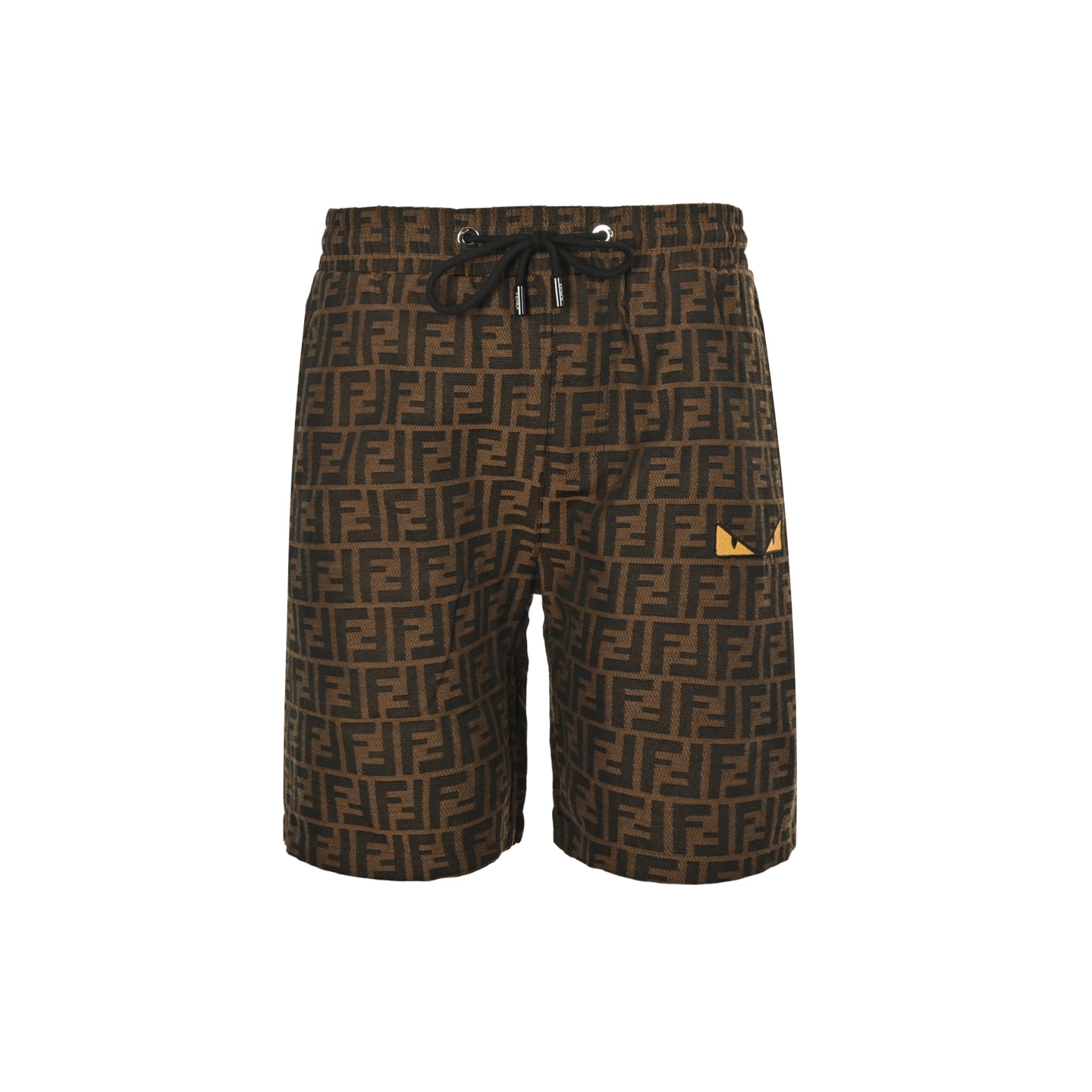FF all-over jacquard eye embroidered shorts