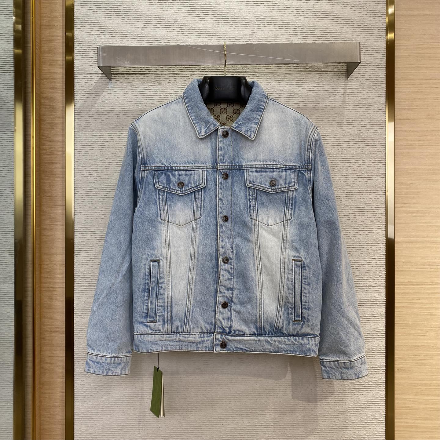 Jacquard Reversible Denim Jacket