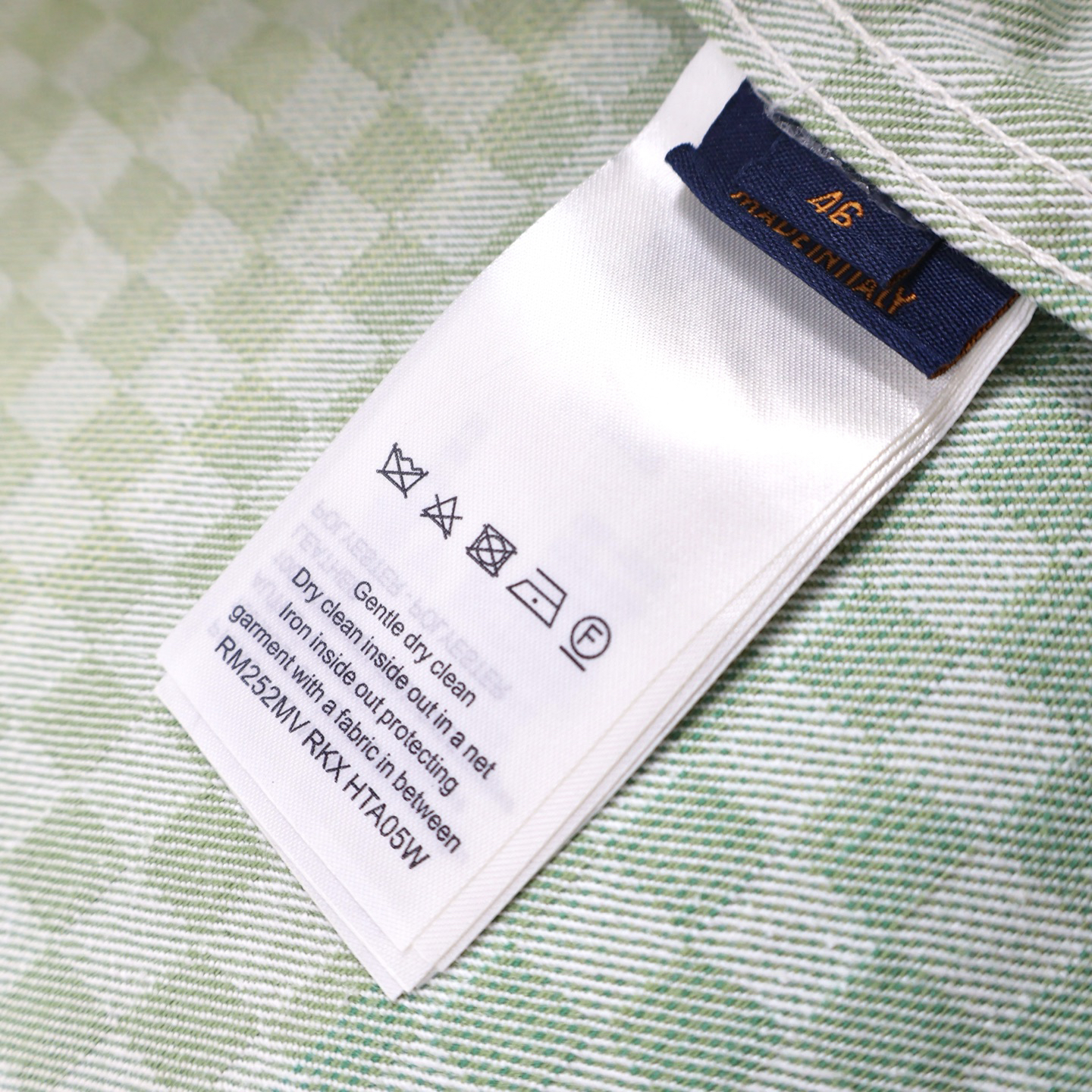 gradient checkerboard denim jacket