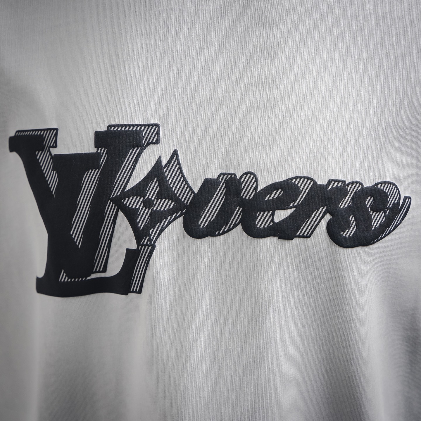 25SS Overlapping Letter Print Short Sleeve T-Shirt
