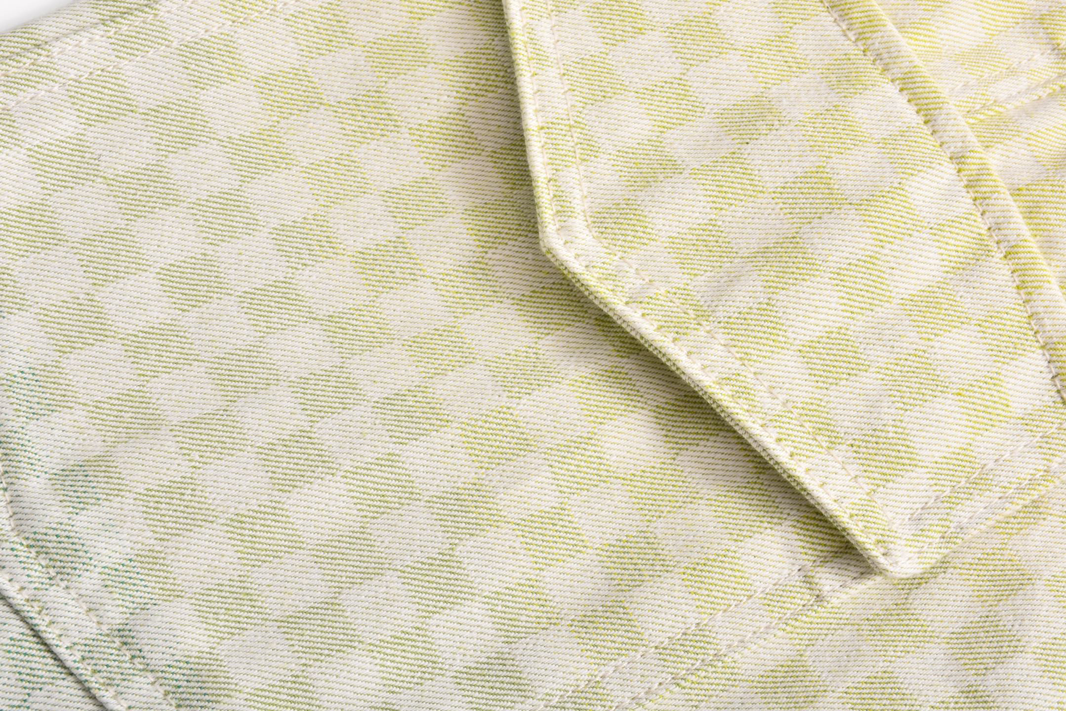 Yellow Gradient Checkerboard Jeans