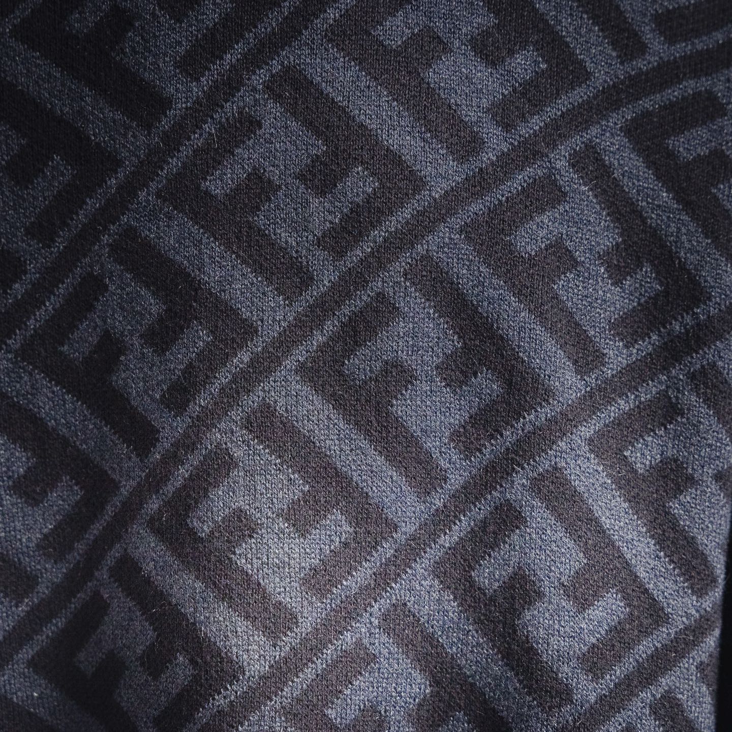 Diagonal Twill FF Pullover Knit Sweater