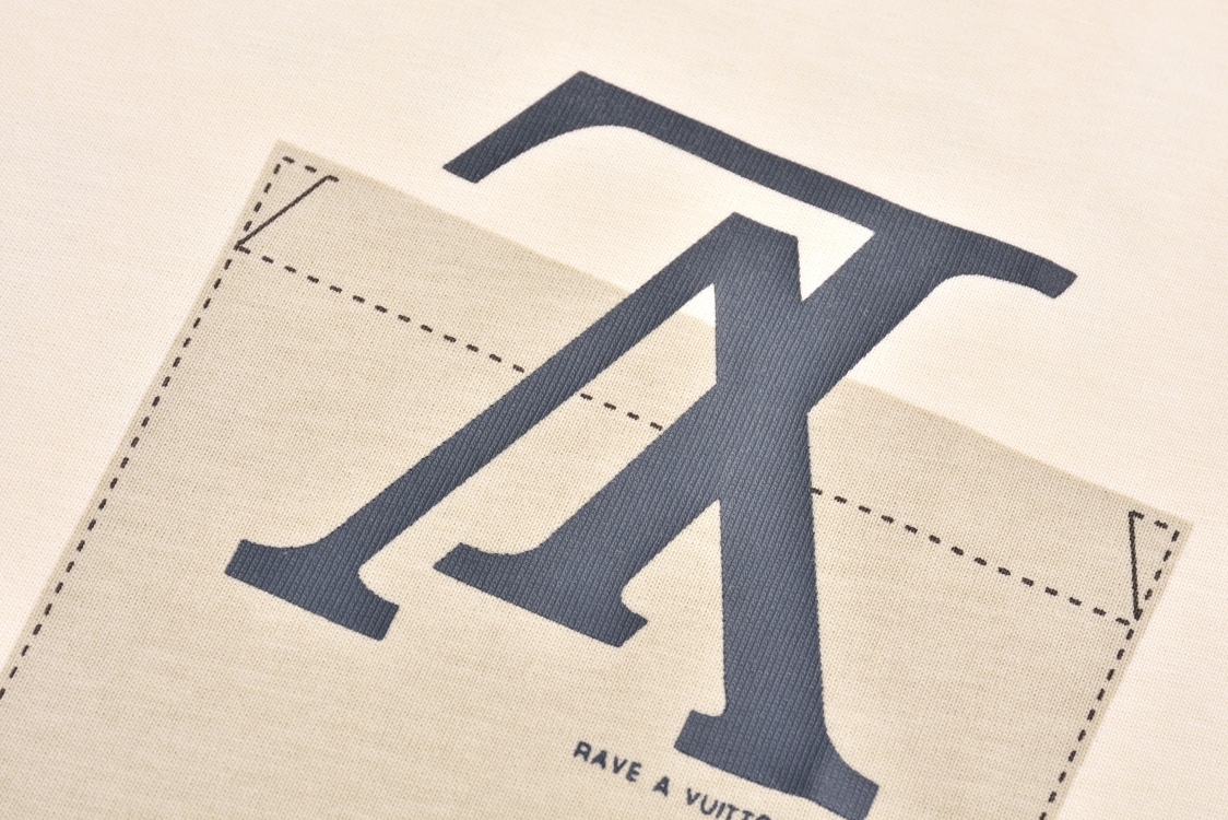 22ss fake pocket print short-sleeved T-shirt