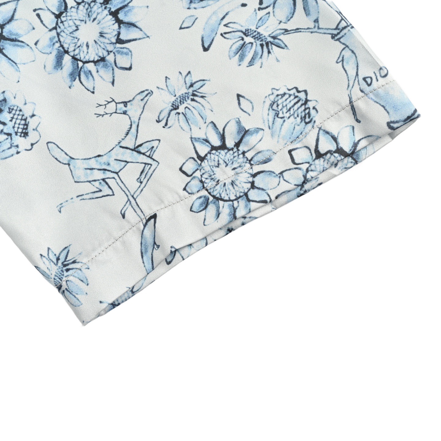 Floral and Animal All-Over Print Short Sleeve Shirt