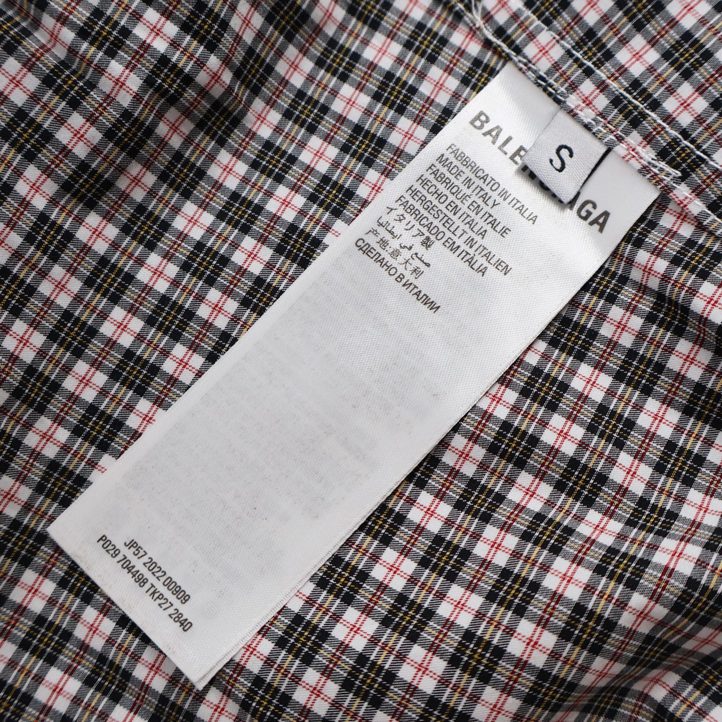 Paneled Check Hooded Jacket