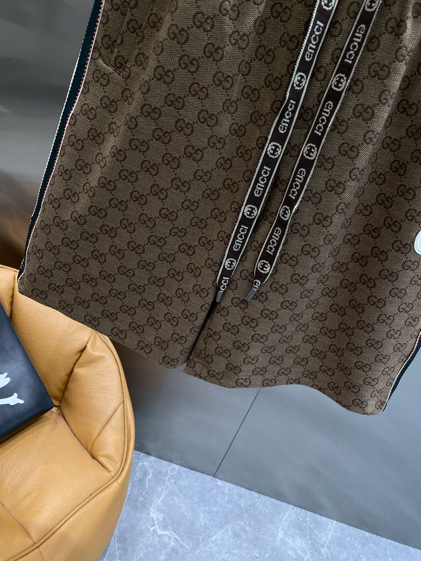 Classic brown plaid shorts