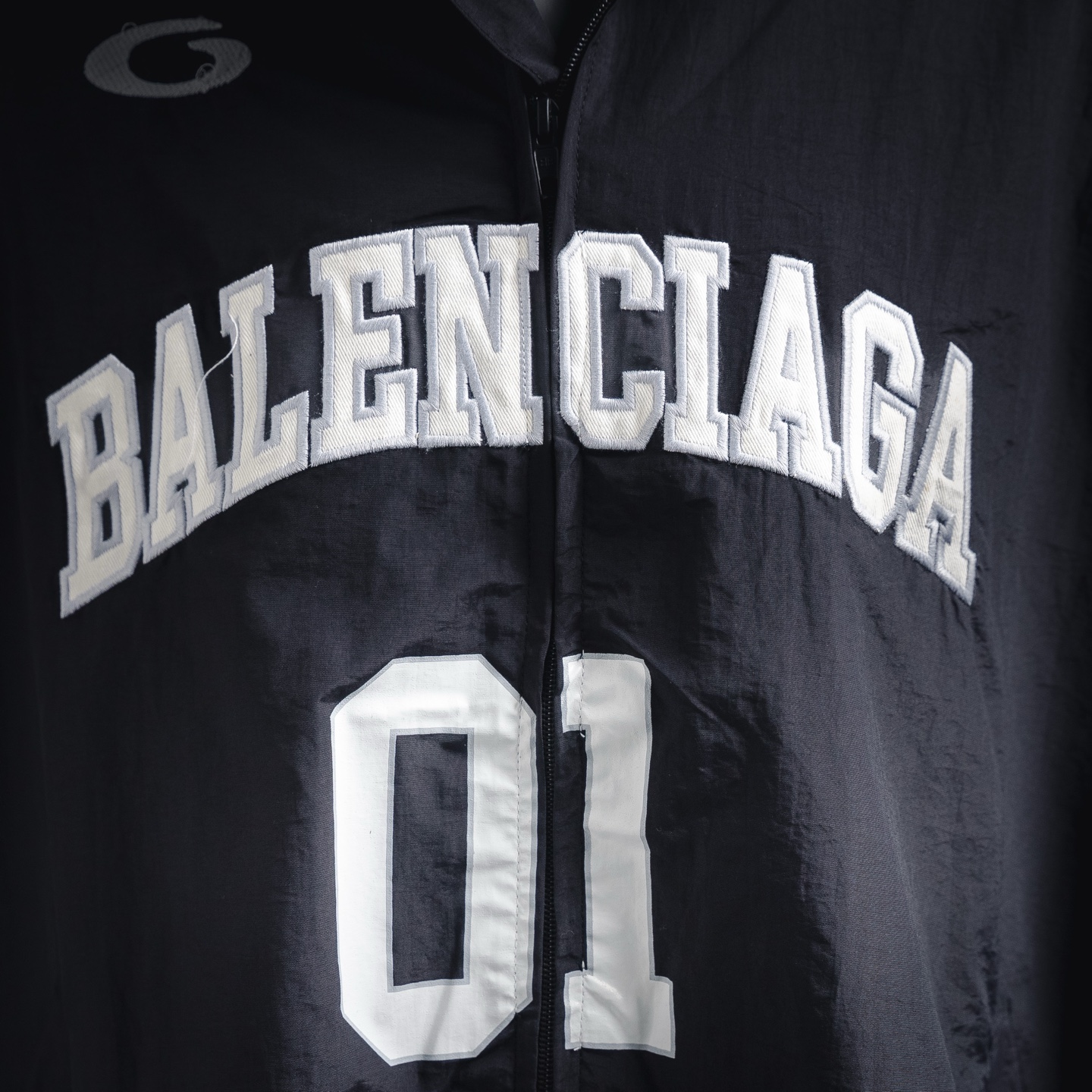 24FW 01 Football Team Logo Stand Collar Jacket