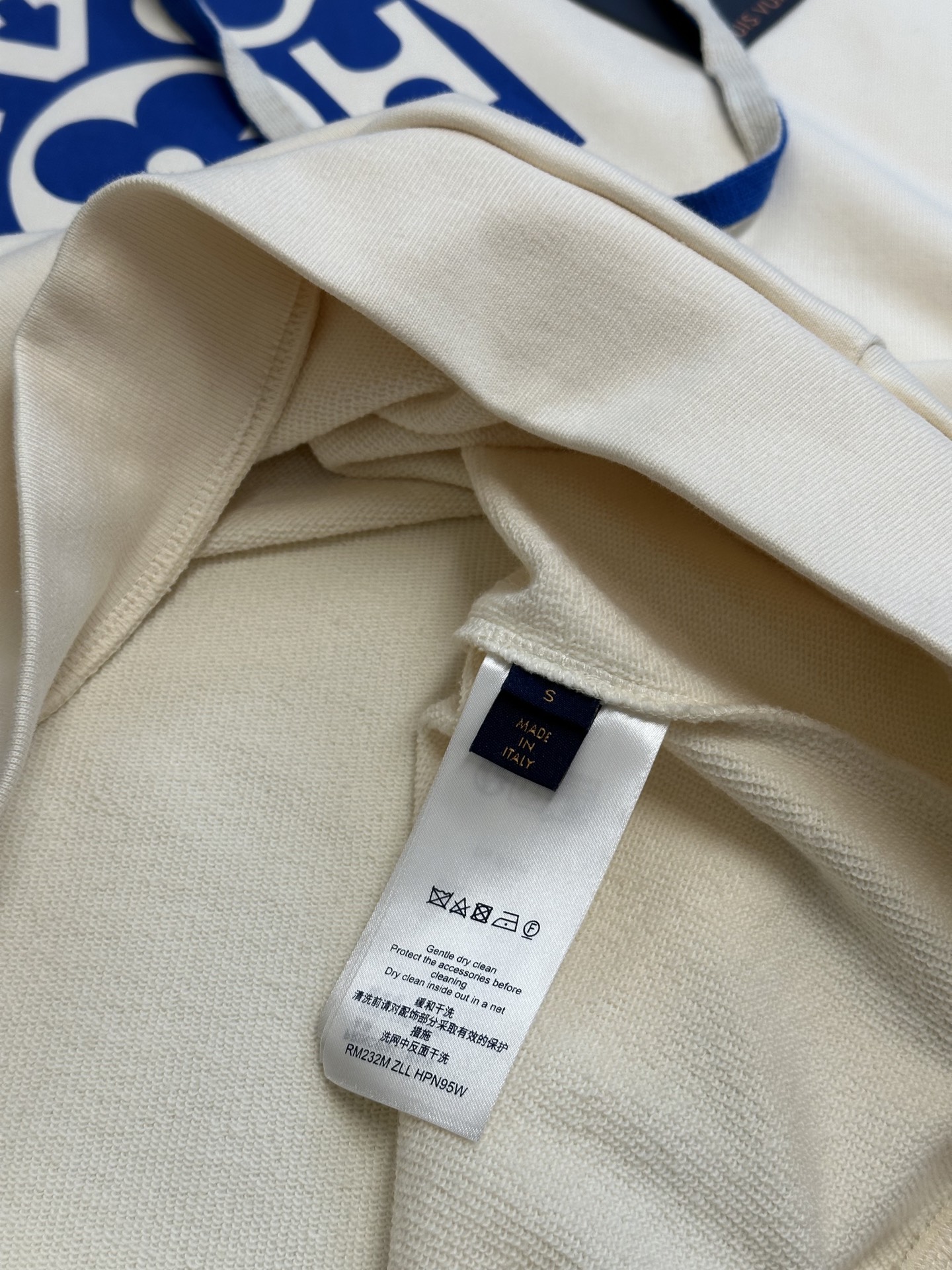 Blue Floral Print Hoodie