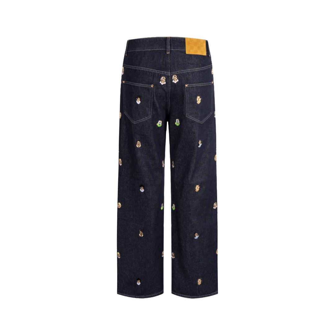 Embroidered Flared Jeans