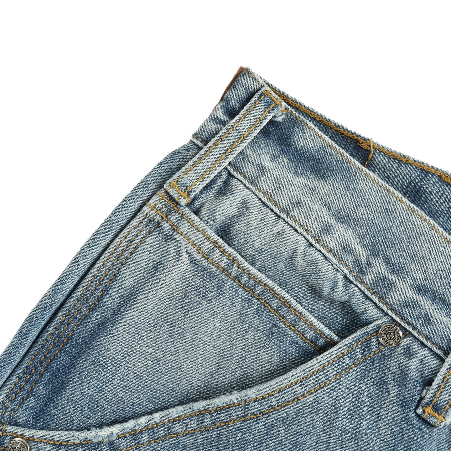 Leather label cross cargo jeans