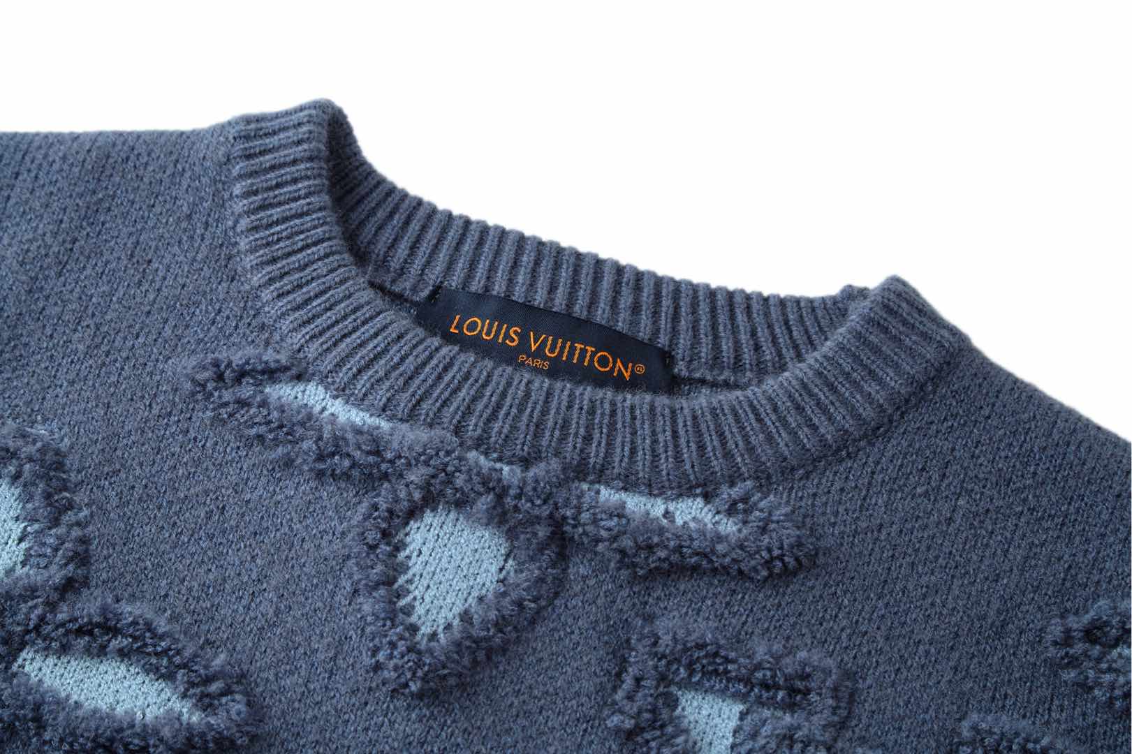 25SS Textured Jacquard Knit Sweater