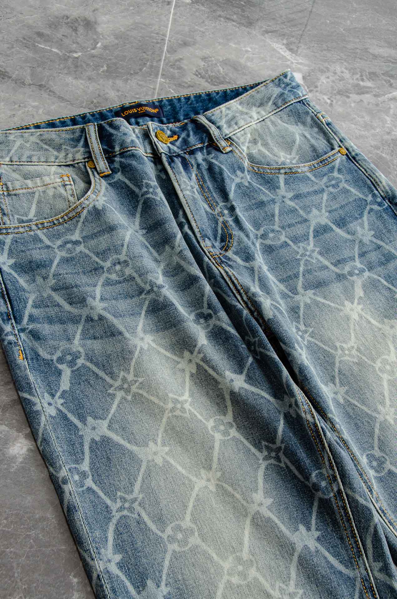 Men's Fashion Straight-Leg Denim Jeans