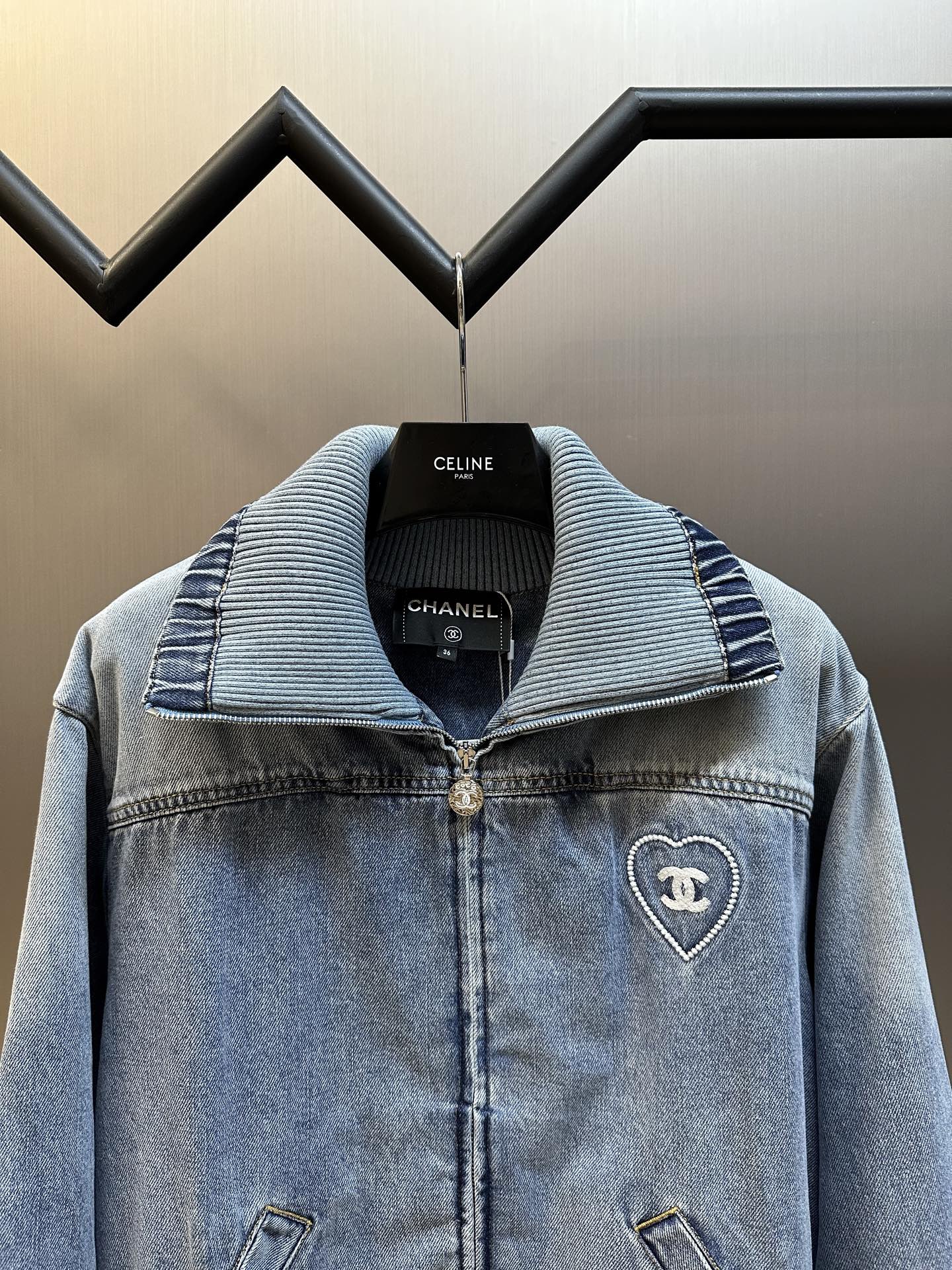 Distressed Denim Jacket