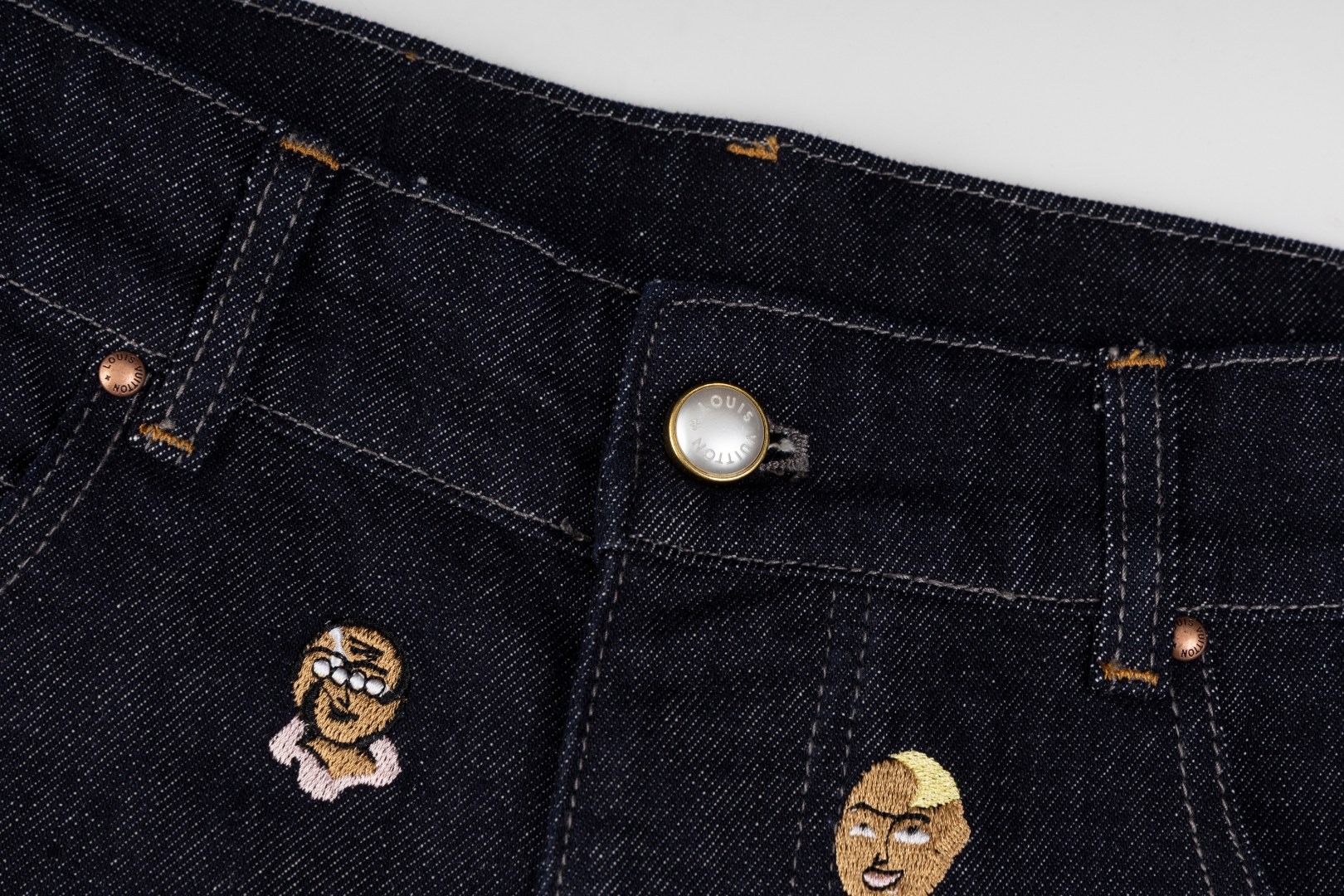 Embroidered Flared Jeans