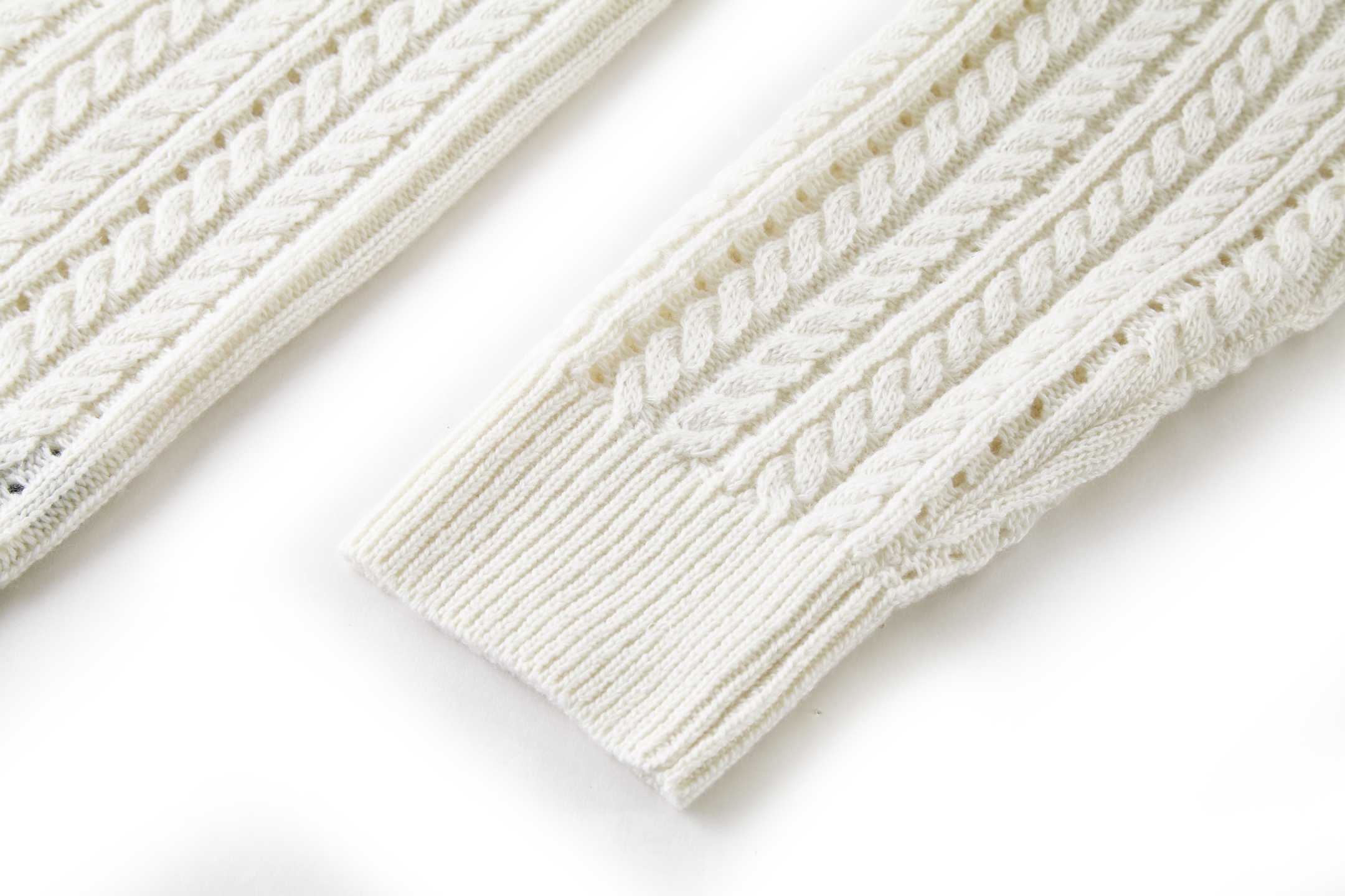 Cable Knit Logo Sweater