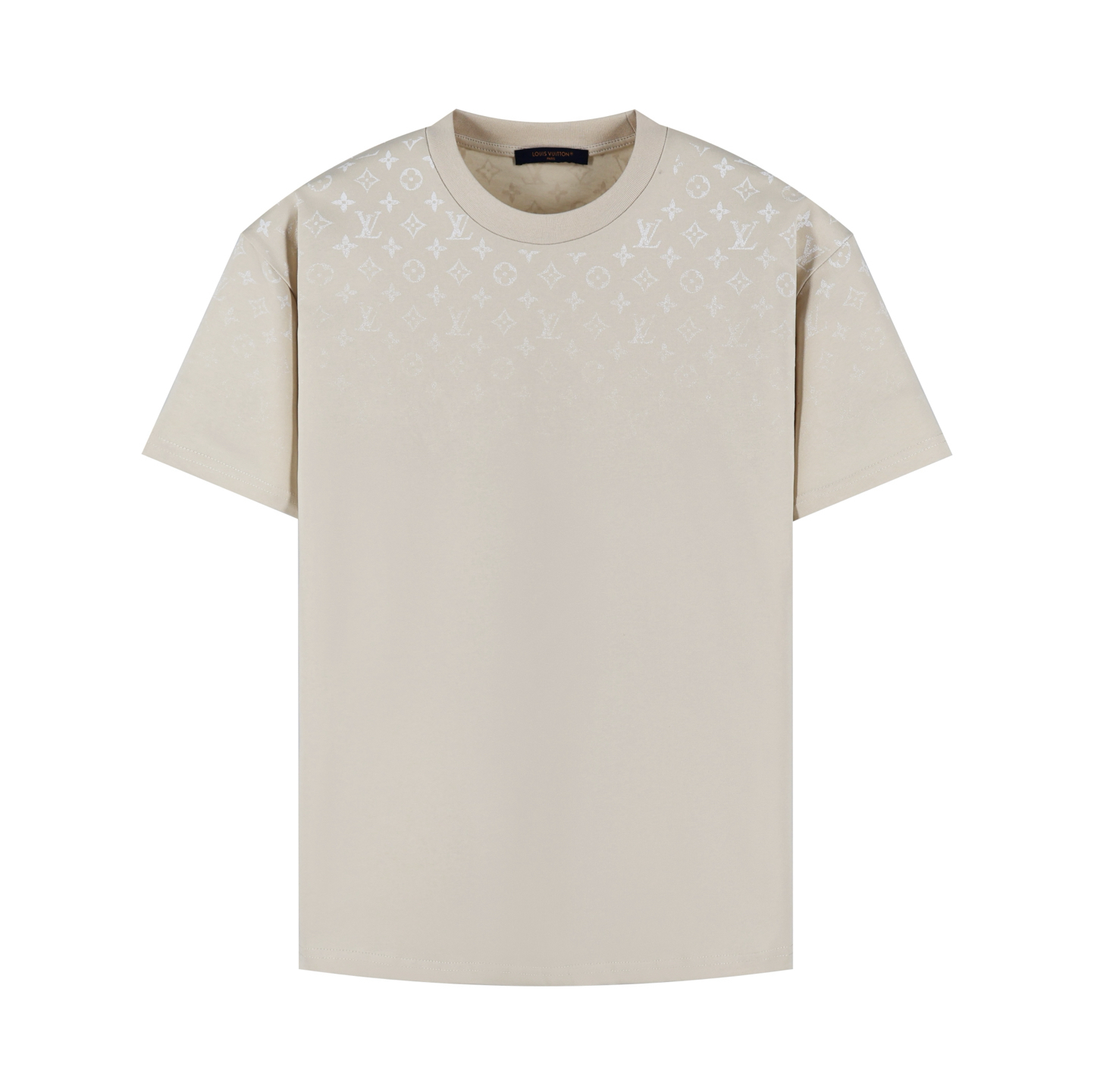 Full-print gradient short sleeves (apricot)