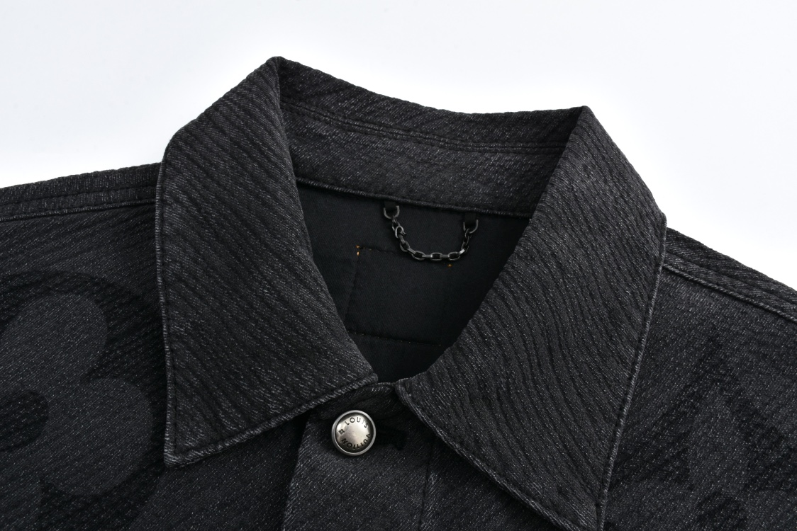 Gradient Logo Denim Jacket