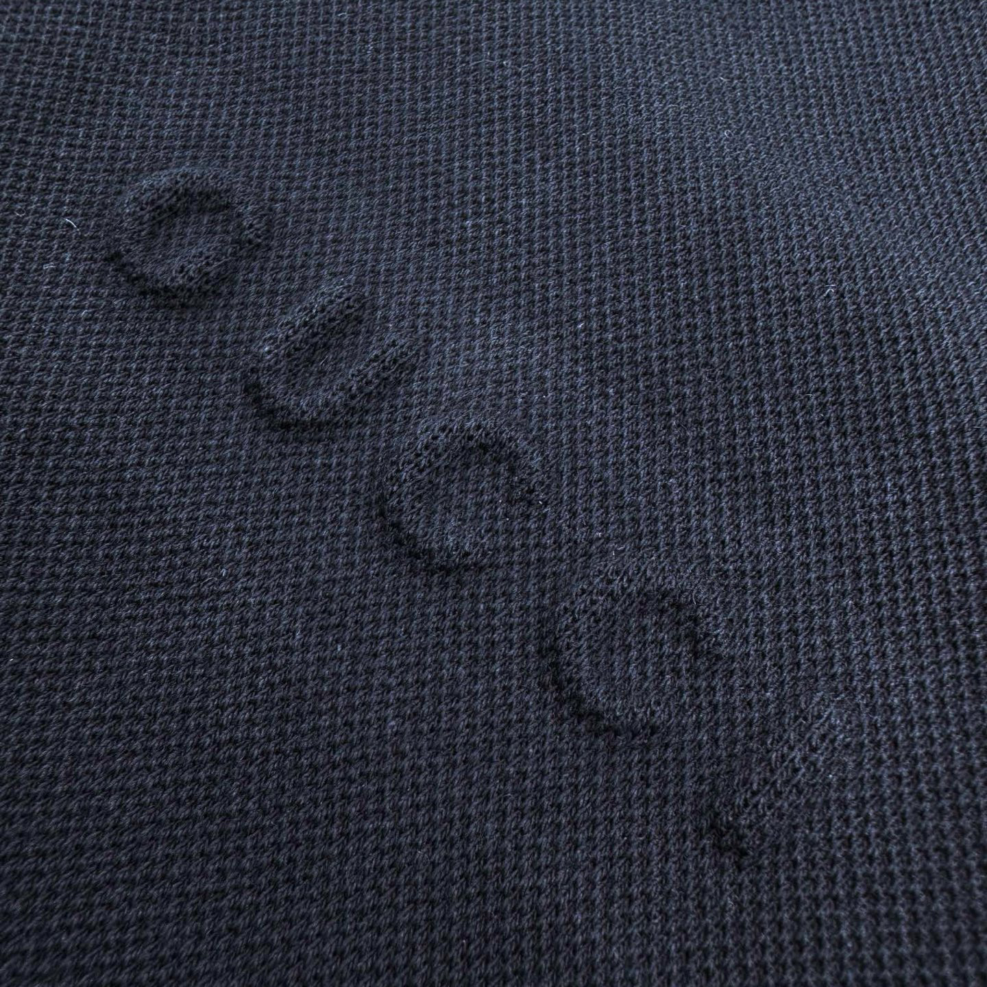 Embossed logo half-zip sweatshirt