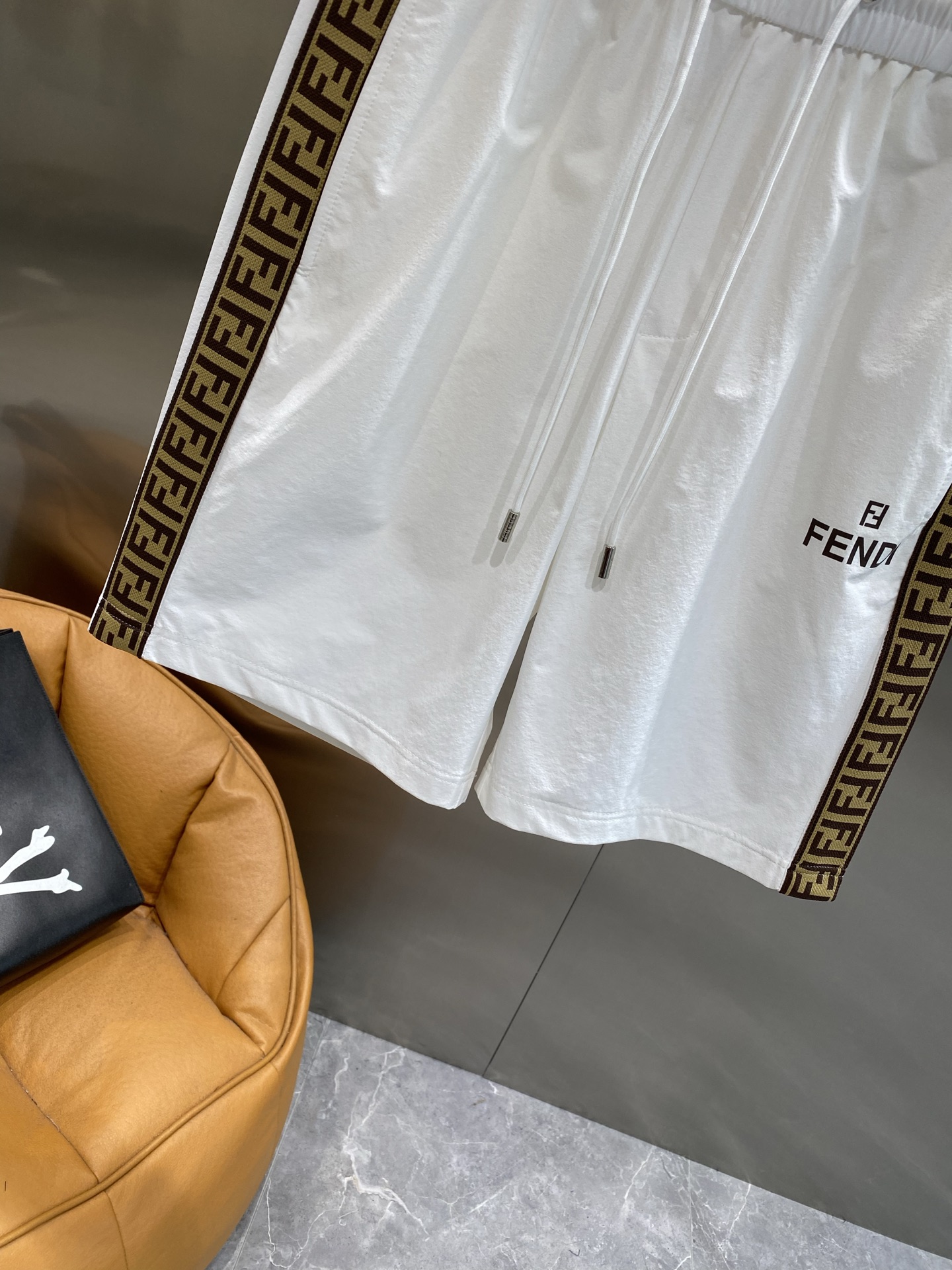 Black Side Printed Shorts