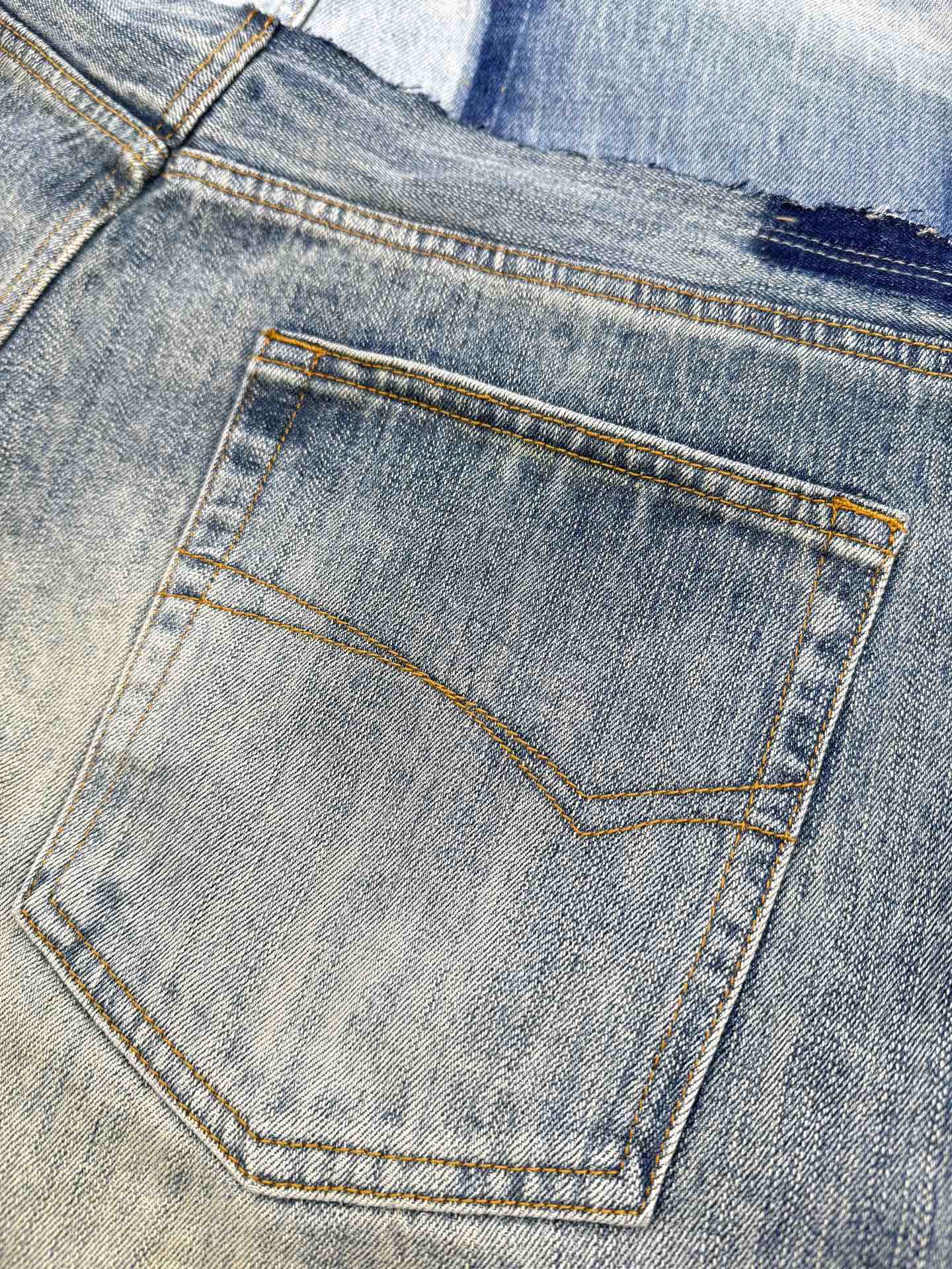 Men's Patch Pocket Denim Jeans