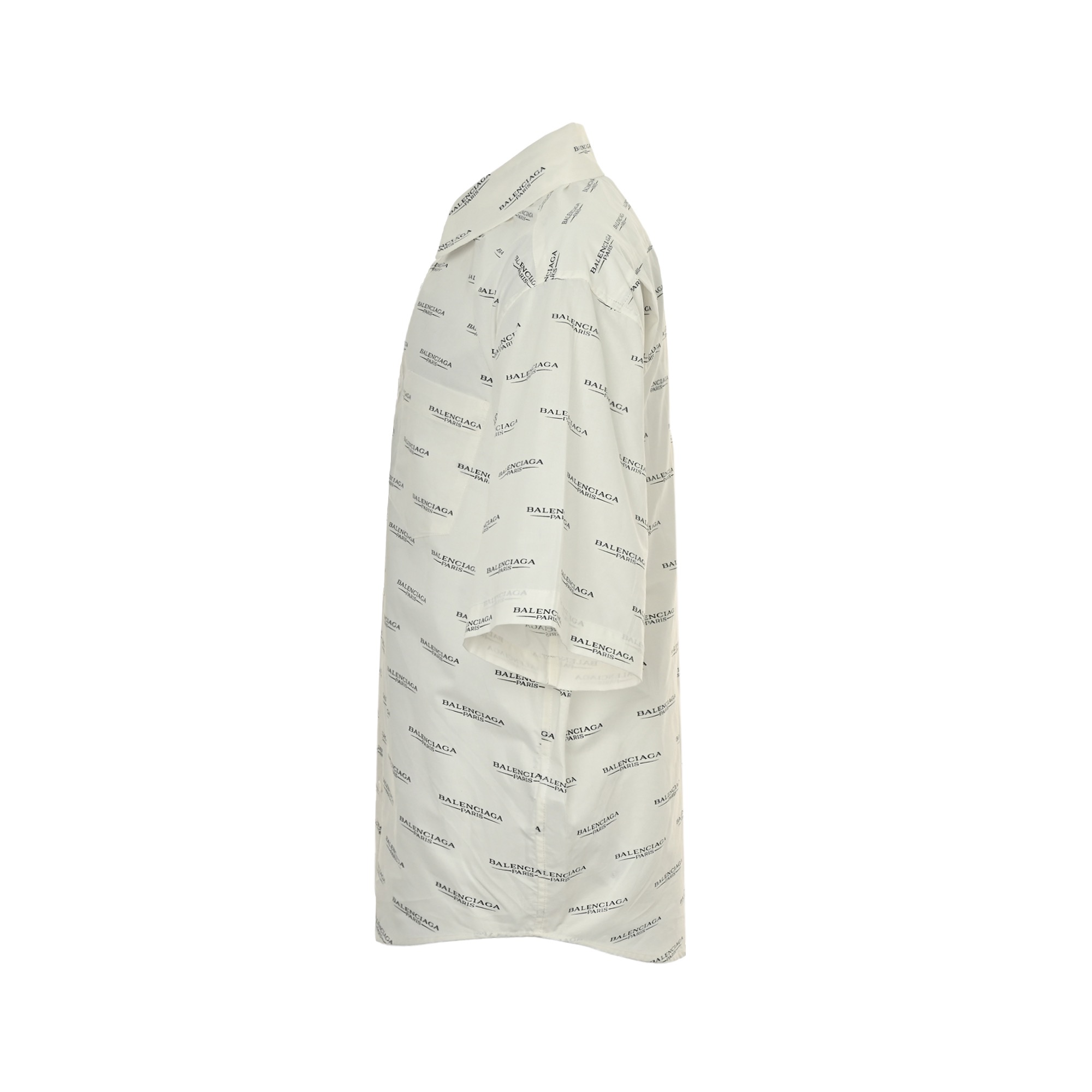 25ss All-over Print Letter Logo Short Sleeve Shirt