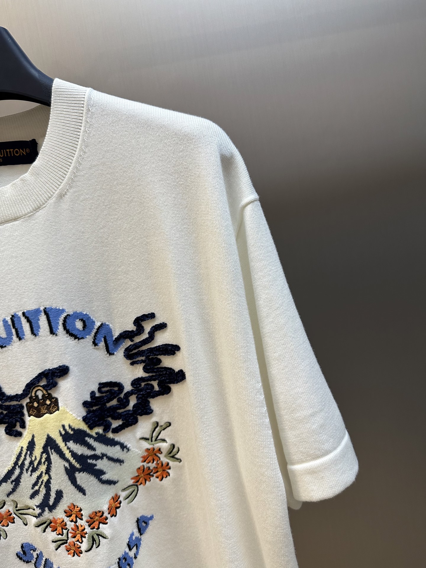 Knit short-sleeve shirt