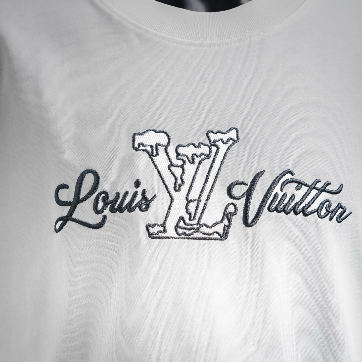 25ss Embroidered Logo Short Sleeve T-shirt