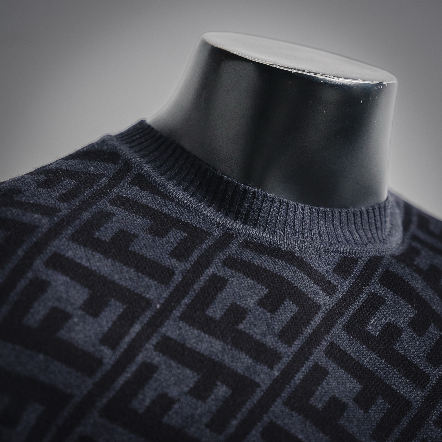 Diagonal Twill FF Pullover Knit Sweater