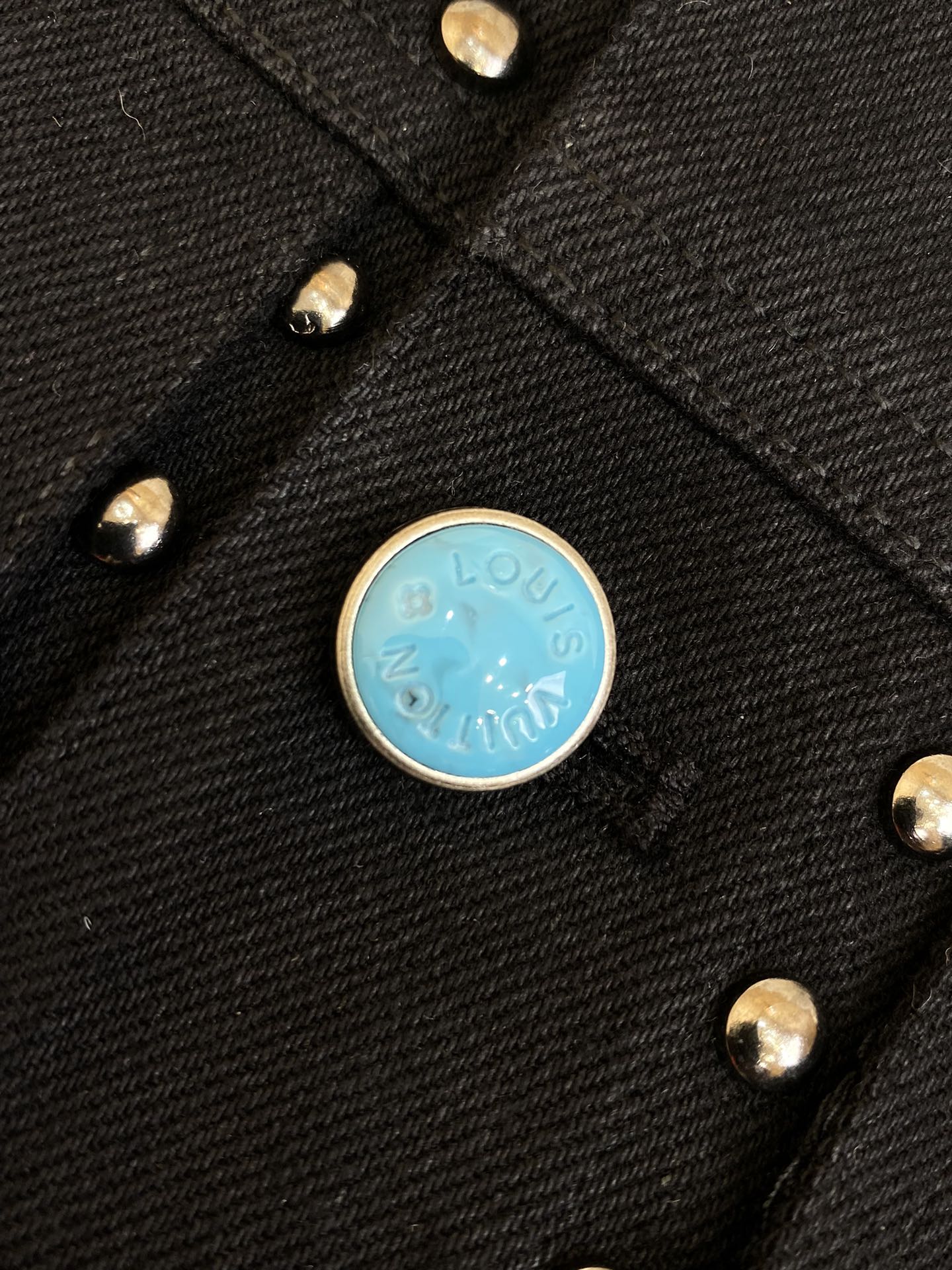 Turquoise Rivet Denim Jacket